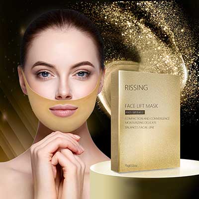 Gold Gel Collagen Face Lift Double Chin Up Patch V Up