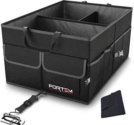 FORTEM Collapsible Non-Slip Bottom Car Trunk Organizer