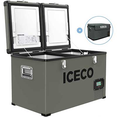 ICECO VL60 Dual Zone Portable Refrigerator with SECOP Compressor