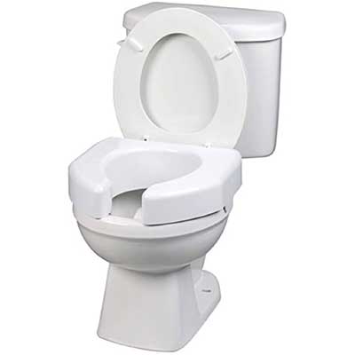 Maddak Basic Open Front Elevated Seat Toilet Seat