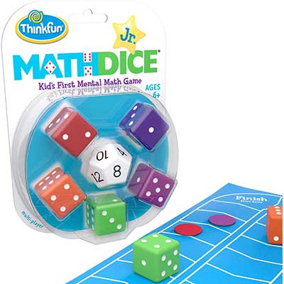 ThinkFun Math Dice Junior Game for Boys
