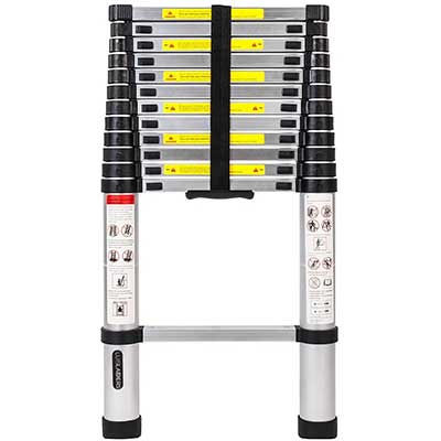 Luisladders Aluminum Telescopic Extension Ladder