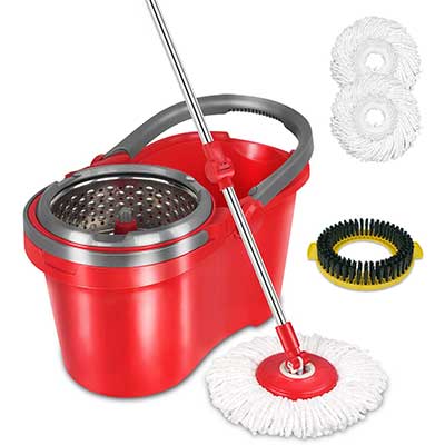 HAPINNEX Spin Mop Wringer Bucket Set
