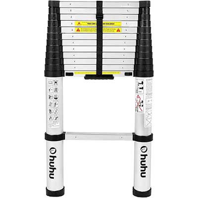 Ohuhu 12.5 FT Aluminum Telescopic Ladder