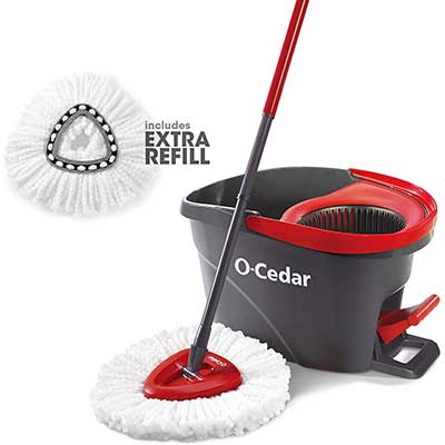 O-Cedar EasyWriting Microfiber Spin Mop & Bucket Floor