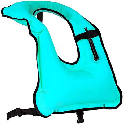 Faxpot Snorkel Vest Adult Inflatable Snorkeling Jacket