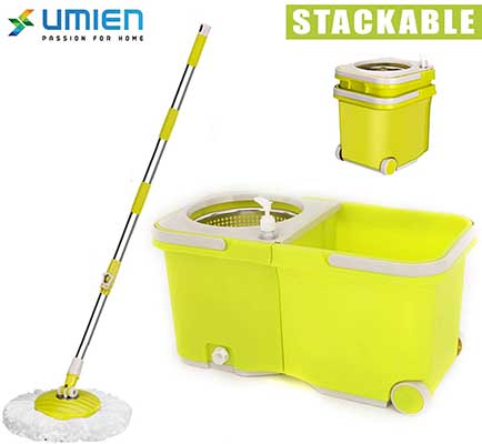 UMIEN Spin Mop and Bucket System