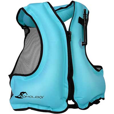 OMOUBOI Inflatable Snorkel Vest with Leg Straps