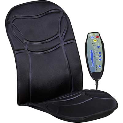 Relaxzen 6-Motor Massage Seat Cushion with Heat