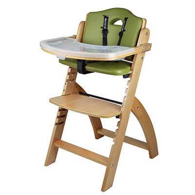 Abiie Beyond Wooden High Chair with Tray