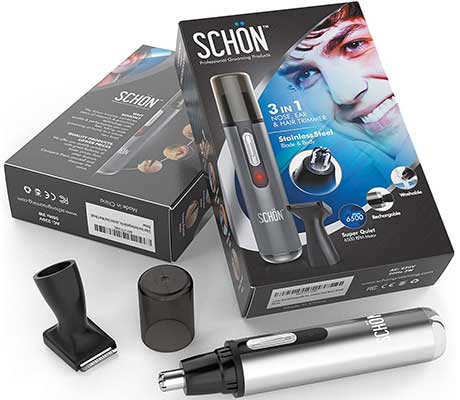 SCHON Rechargeable Nose Hair Trimmer