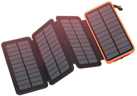 Solar Charger 25000mAh, FEELLE Solar Power Bank