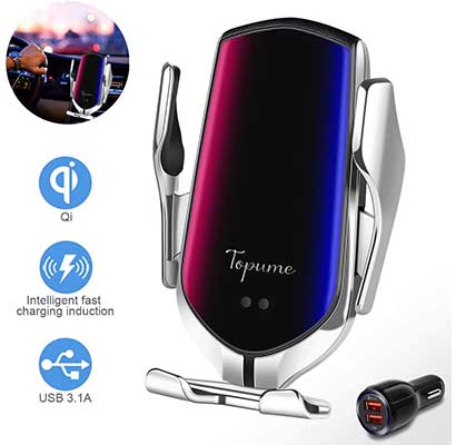 Wireless Car Charger Touch Sensing Automatic