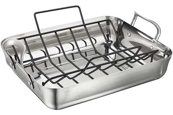 Calphalon Contemporary Stainless Steel Roasting Pan with Rack