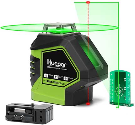 Huepar Self-Leveling Green Laser 360 Cross Line