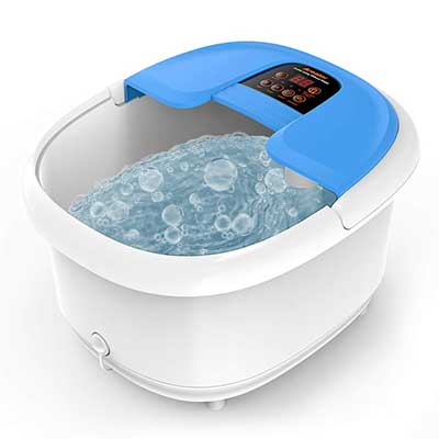 Foot Spa/Bath Massager with Bubbles and Lights