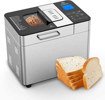 MOOSOO Bread Maker with Automatic Fruit Dispenser