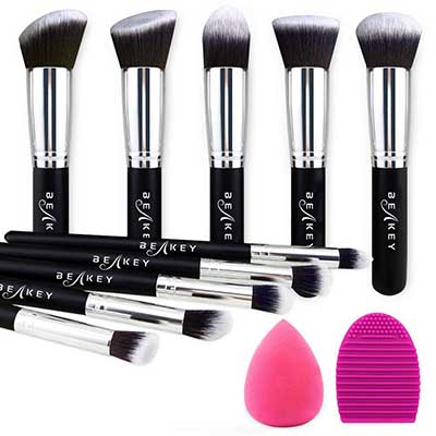 BEAKEY Makeup Brush Set, Premium Synthetic