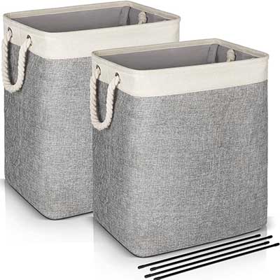 JOMARTO Laundry Basket with Handles 2 Pack