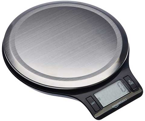 Amazon Basics Stainless Steel Digital Kitchen Scale