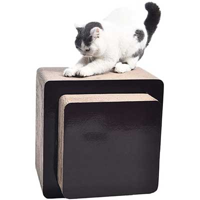 Amazon Basics Oval Cardboard Cat Scratcher Lounger