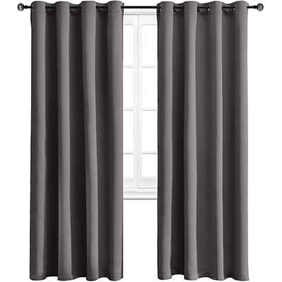 WONTEX Blackout Curtains Thermal Insulated with Grommets