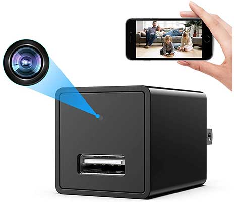 WEMLB Spy camera USB Phone charger, WI-FI, 1080P