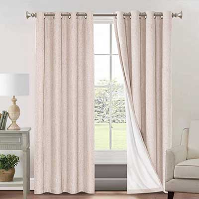 Primitive Textured Linen 100% Blackout Curtains for Bedroom