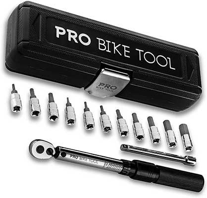 PRO BIKE TOOL ¼-Inch Drive Click Torque Wrench Set