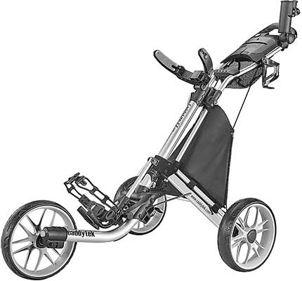 CaddyTek 3-Wheel Golf Push Cart