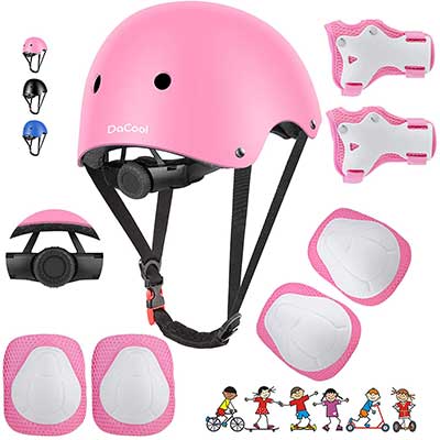 DaCool Kids Bike Helmet Set Skateboard